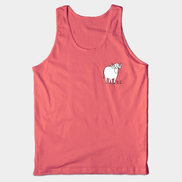 Small Year of the Ox White Tank Top by ellenhenryart